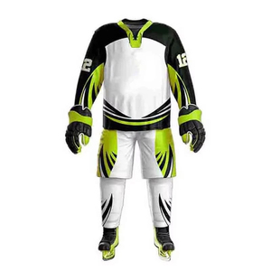 Conjunto de Jersey de Hockey sobre Hielo Unisex Personalizado, Transpirable, de Malla, con Características de Secado Rápido y Antibacterianas, Ropa Deportiva, Tops, Traje Deportivo, Uniforme - Product Image 1
