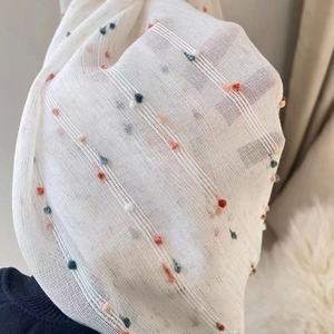 Tissu de rideau en tulle brodé imitation <span class=keywords><strong>chanvre</strong></span>, coloré, pour salon, vente en gros, offre spéciale - Product Image 2
