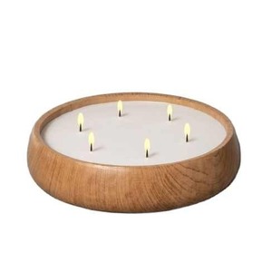 Maison & Jardin Ustensiles de cuisine Vaisselle Vaisselle Comptoir Homeware Bols à pâte en bois élégants avec bol pour la fabrication de bougies - Product Image 5