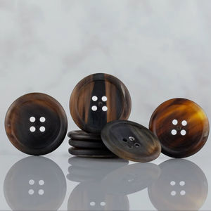 Natural Wholesale Buffalo Horn Finished Button Finished Colorful for Clothing <b>Accessories</b> High Quality - Product Image 1