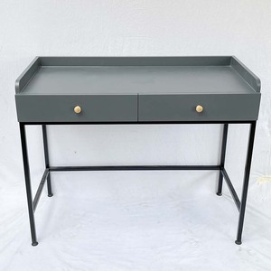 Modern European Design Dressing <b>Table</b> BTD68048 Solid Wood with 2 Iron Leg Drawers and <b>Mirror</b> for Home Living Room Furniture - Product Image 6
