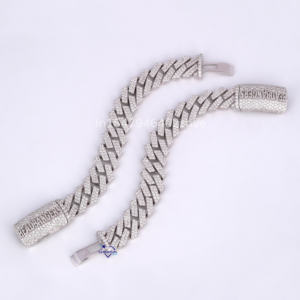 Bracelet de tennis en or blanc 14 carats, superbe diamant cultivé en laboratoire avec un design unique pour les cadeaux et les fêtes - Product Image 6