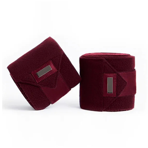 Meilleure vente 2026, qualité supérieure, bandages pour jambes de cheval en polaire polaire personnalisés, avec fermeture à crochets et boucles, lot de 4 - Product Image 1