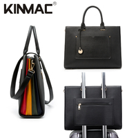 Mode femmes 13 pouces en cuir étanche ordinateur portable sac fourre-tout affaires bureau travail porte-documents élégant ordinateur couvre