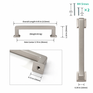 Modern <b>Brass</b> Finish Zinc Alloy Adjustable Furniture Handle Cabinet Dresser Drawer <b>Knob</b> Matte Drawer Pull Kitchen Bathroom Living - Product Image 4