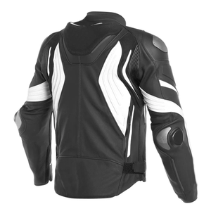 Customized Cowhide Leather Racing Motorbike Jacket with CE Approved Armors Protections Leather Motorcycle Jacket For Men - Product Image 4