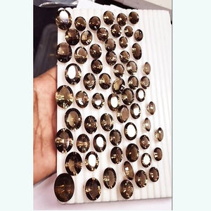 คุณภาพสูง275ชิ้นผลึกควอตซ์ธรรมชาติ10มม.-22มม. ลูกแพร์ล้านล้านล้านด้าน LAZER Facet อัญมณีสีน้ำตาล3090cts ตัดหลวม - Product Image 2