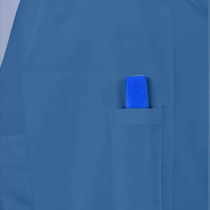 Blouse médicale unisexe en coton 100% tissé, imprimée sur mesure, pour les médecins et les infirmières des hôpitaux - Product Image 3
