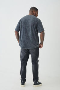 Gran oferta, ropa de calle personalizada, pantalones vaqueros con estampado lavado desgastado, venta al por mayor, nueva moda, pantalones de moda para hombre con diamantes de imitación - Product Image 2