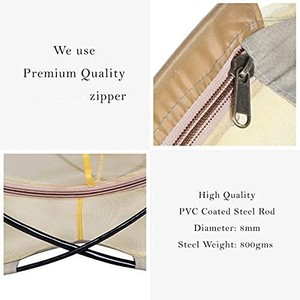 Moustiquaire pliante autoportante en polyester robuste (taille lit simple avec tissu de base, utilisation toute saison à domicile) - Product Image 2