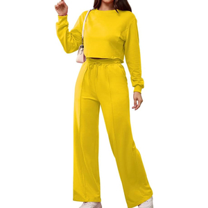 Conjunto Deportivo de Talla Grande para Mujer, Diseño Moderno, Color Sólido, Logotipo Personalizado, Ligero, para Entrenamiento, Fitness y Ropa Urbana - Product Image 2