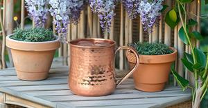 Handcrafted Solid Copper Moscow Mule Mug Engraved Beer Steins Hammerd Mug Copper <b>Cup</b> Capacity 16oz - Product Image 6