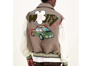 Venta al por mayor de invierno al aire libre logotipo personalizado bordado Tallaje Grande Hombres Carta Chaquetas Oversize Chaqueta de diseño personalizado - Product Image 6