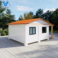 Chalet de villégiature modulaire préfabriqué en acier pour l'extérieur, cabane modulaire, maison d'été préfabriquée pour lune de miel et hébergement.