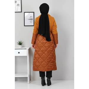 Manteau en laine pour femme avec détails à lacets, élégante doudoune - Product Image 5