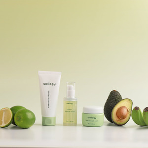 K-Beauty WELLOGY Crema hidratante facial con infusión de vitamina de aguacate verde Crema reponedora de niacinamida que fortalece la barrera de la piel - Product Image 5