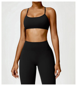 Sujetador Deportivo de Yoga con Espalda Cruzada, Transpirable y sin Costuras para Mujer, con Logotipo Personalizado, Soporte Alto, para Gimnasio, Fitness, Tallas Grandes - Product Image 4