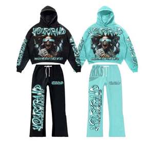 Sweat à capuche unisexe en polaire coupe-vent de qualité supérieure, tendance 2025, 100% coton, uni, broderie, logo de marque, pour homme - Product Image 5