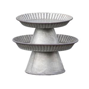 Soporte de pastel de metal más vendido Soporte de pastel hecho a mano de forma redondeada Soporte de pastel de metal con estilo indio decorativo - Product Image 2