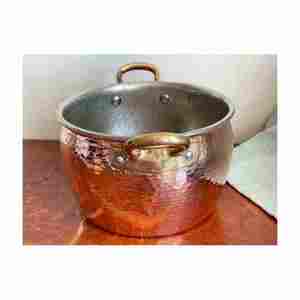 Fabricant et exportateur de casseroles en cuivre écologiques Ustensiles de cuisine sûrs Assiette à riz Assiette de service Buffet Chauffe-plats - Product Image 2