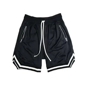 2022 Shorts en maille Concevez votre propre logo personnalisé Chemises en maille de couleur unie pour adultes Shorts en maille de dernière conception