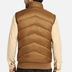 <b>Men's</b> Casual Breathable Canvas Puffer <b>Vest</b> Winter <b>Thermal</b> Soft Sleeveless New Fashionable <b>Men</b> Puffer <b>Vest</b> For Sale - Product Image 4