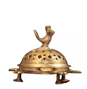 Elegant Style Exquisite Middle Eastern Arabian Copper Metal <b>Incense</b> Holder Aroma Diffuser Desktop <b>Incense</b> Burner - Product Image 2