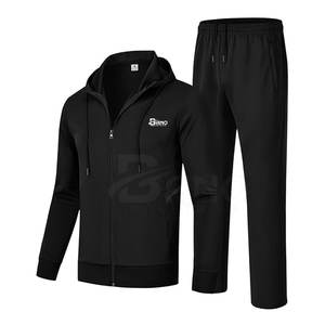 Chándal de entrenamiento de colores personalizado ligero de dos piezas de calidad superior para hombre, traje de jogging de algodón 100% transpirable para conjuntos - Product Image 1