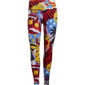 Pantalones de Yoga de entrenamiento con control de barriga de cintura alta para mujer Leggings sublimados impresos personalizados - Product Image 3