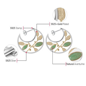 Orecchini a Cerchio Geometrici Classici Vintage Trendy con Zirconi e Perle per Feste o Regalo - Product Image 4