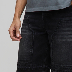 Nouveaux shorts en jean légers et respirants pour hommes, personnalisés, avec broderie et poches, tendance été 2026 - Product Image 2