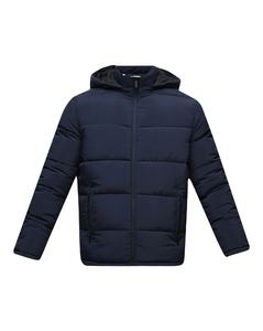 Blouson matelassé unisexe bleu à col montant PAKISTAN TANNERY, style hiver décontracté, fermeture éclair, toile respirante, teinture unie, service OEM - Product Image 1