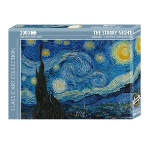 Customizable Size 2000-Piece Starry Night 3D Puzzle by Van Gogh Educational Paper Toy for Kids 68.8 X 96.6 cm - Product Image 1