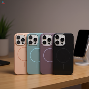 Étui magnétique en TPU+PC couleur unie finition miroir haute brillance sans support pour 15 Pro - Product Image 2