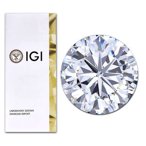 IGI Loose White Lab Grown Diamonds 3.41 ct Round Lab Diamond G VVS2 pour bague de fiançailles ou fabrication de bijoux - Product Image 2