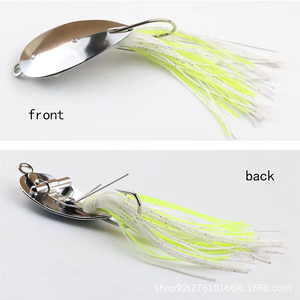 Esche Spinner Anti-Erba all'Ingrosso con Gonne in Silicone Sonore e Ami Singoli, Attrezzatura da <span class=keywords><strong>Pesca</strong></span> a Lunga Gittata per Bass e Luccio - Product Image 2