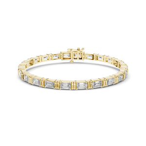 Pulsera de tenis con diamantes CVD de laboratorio de 8.96 CT, VVS-VS EF, en oro de 18K, 14K, 10K y plata 925, oro rosa, amarillo, blanco, lujo y alta joyería - Product Image 3