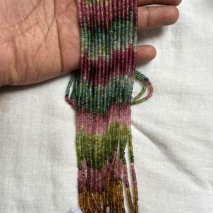 Turmalina Natural Multicolor, Cuentas Redondas Lisas de 3mm a 4.5mm, Mezcla de Colores, Alta Calidad, Más de 50 Años de Experiencia en la Fabricación de Joyería Fina - Product Image 4