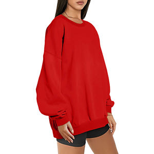 Sudadera Extra Grande de 300 g/m² para Mujer, Estilo Y2K, para Otoño e Invierno, con Logotipo Personalizado, de Forro Polar, Manga Larga, Cuello Redondo, Informal, Tejida - Product Image 2