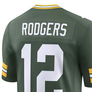 Camisetas de fútbol americano al por mayor diseño de conjunto de malla transpirable con técnicas impresas de manga corta para equipos - Product Image 5