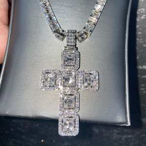 ราคาที่ดีที่สุดสำหรับคุณภาพสูงที่กำหนดเองจี้ชื่อฮิปฮอปเย็นผู้หญิง VVS เพชรโมอิสซาไนต์925เงินและชุบทอง - Product Image 6