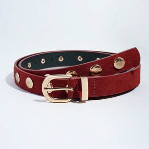 Ceinture en cuir PU à clous et boucle, ceinture en jean à rivets, ceinture rock en métal, ceinture punk à clous, ceinture noire à œillets - Product Image 3