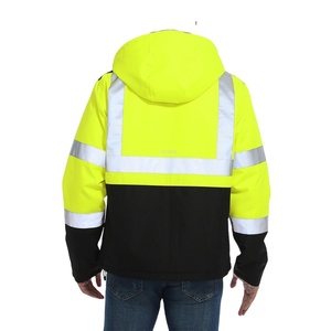 Chaqueta de Trabajo de Alta Visibilidad para Hombre, Reflectante, de Seguridad, Impermeable, para Construcción, Uso Industrial, Fabricante OEM - Product Image 3