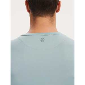 Ensemble de pyjama long pour homme personnalisé de qualité supérieure, en tissu tricoté respirant en bambou, coton et soie, vêtements décontractés pour la maison, logo personnalisé pour le printemps - Product Image 2