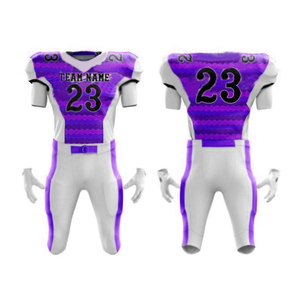 Ensemble d'uniformes imprimés de styles différents faits à la main pour hommes, hauts de football américain, maillot de football américain pour hommes - Product Image 1