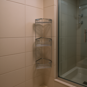เฟอร์นิเจอร์ห้องน้ำสแตนเลสสตีลสามระดับ ดีไซน์อิตาลี ยี่ห้อ Koricini รุ่น Door Soap Shower Corner รุ่น Filo - Product Image 3