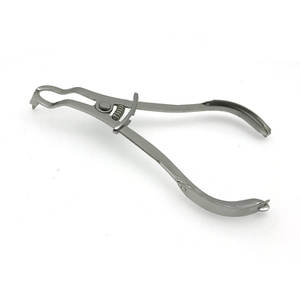 Instruments dentaires, pinces à barrage en caoutchouc, pince ivoire, forceps manuel léger, 17 cm, acier inoxydable, approuvé CE, réutilisable, écologique - Product Image 4