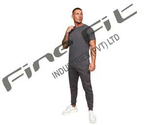 T-shirt à manches courtes en coton de marque personnalisée pour hommes, tricoté doux, fabricant en vrac pour un usage quotidien décontracté - Product Image 5