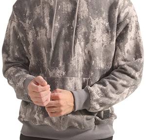 Pull à Capuche en Polaire pour Homme, Séchage Rapide, Respirant, Coupe Régulière, Polyester/Coton, Ourlet Brut sur le Devant, Longueur Régulière, Décontracté - Product Image 4