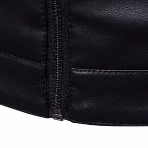 Veste de moto pour homme durable avec cuir de qualité supérieure, style classique de motard, armure de protection et vêtements de motard confortables pour tous les jours - Product Image 4